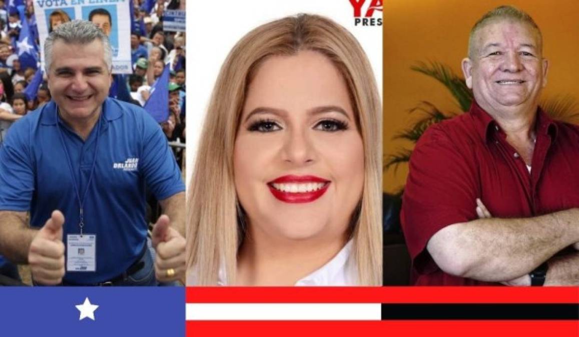 CORTÉS: Yaudet Burbara (33,425), Kathia Crivelli (38,483) y Edgardo Castro (15,416).