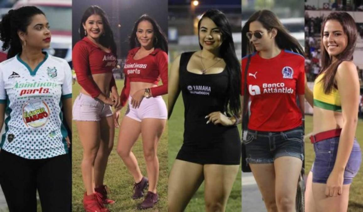 El partido de ida del repechaje entre Platense y Olimpia ha contado con la presencia de hermosas chicas en el estadio Excélsior de Puerto Cortés.