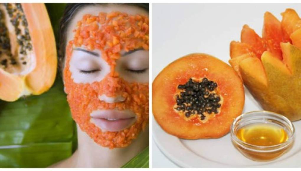 Papaya y miel para iluminar el rostro