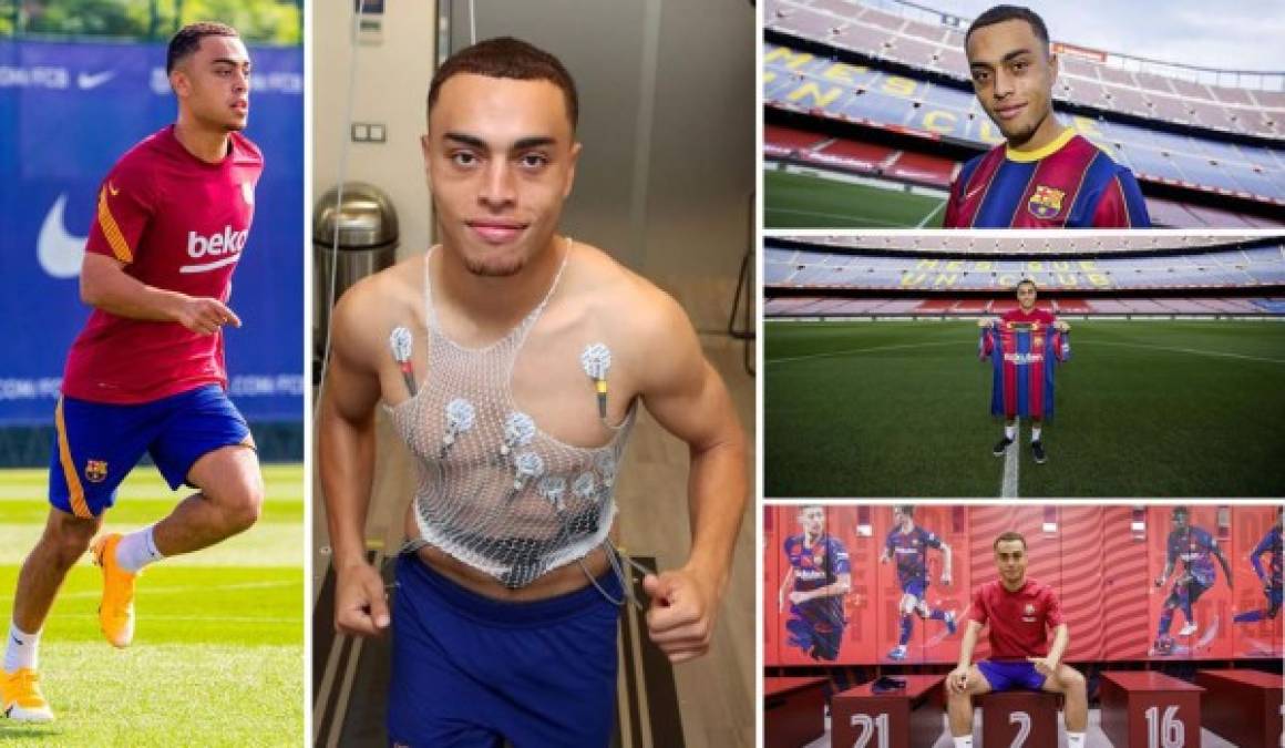 Sergiño Dest fue anunciado como nuevo fichaje del Barcelona y ya ha vivido su primer día como azulgrana. El estadounidense ya pisó el Camp Nou y ya tiene dorsal.