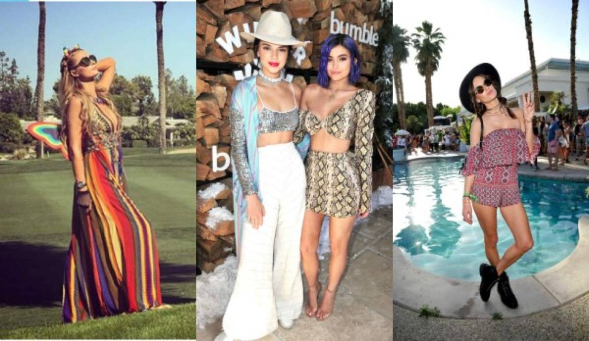 El festival de Coachella en Indio, California, reunió a un nutrido y brillante grupo de artistas, como ya es costumbre cada año. En la foto: Paris Hilton, Kendall y Kylie Jenner y Alessandra Ambrosio. Fotos: AFP e Instagram.