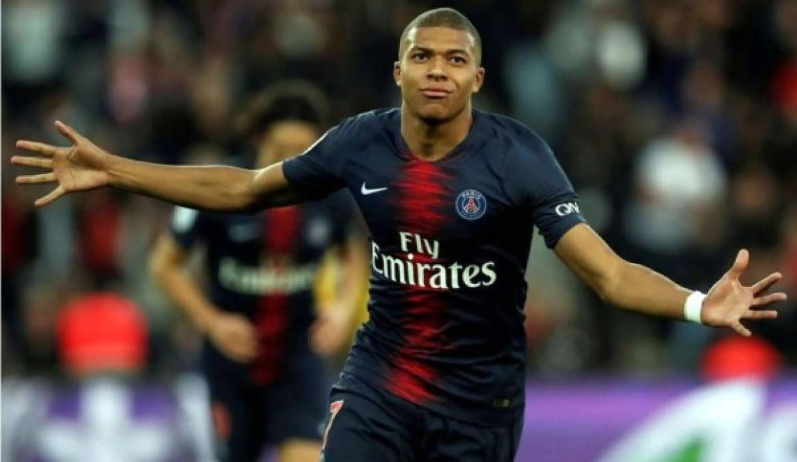 En punta, el deseado, Kylian Mbappé (también del PSG, el jugador más caro para Transfermarkt: 200 millones de euros).