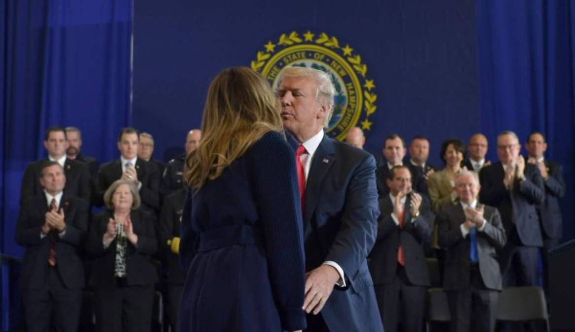 La pareja presidencial estadounidense, Donald y Melania Trump.