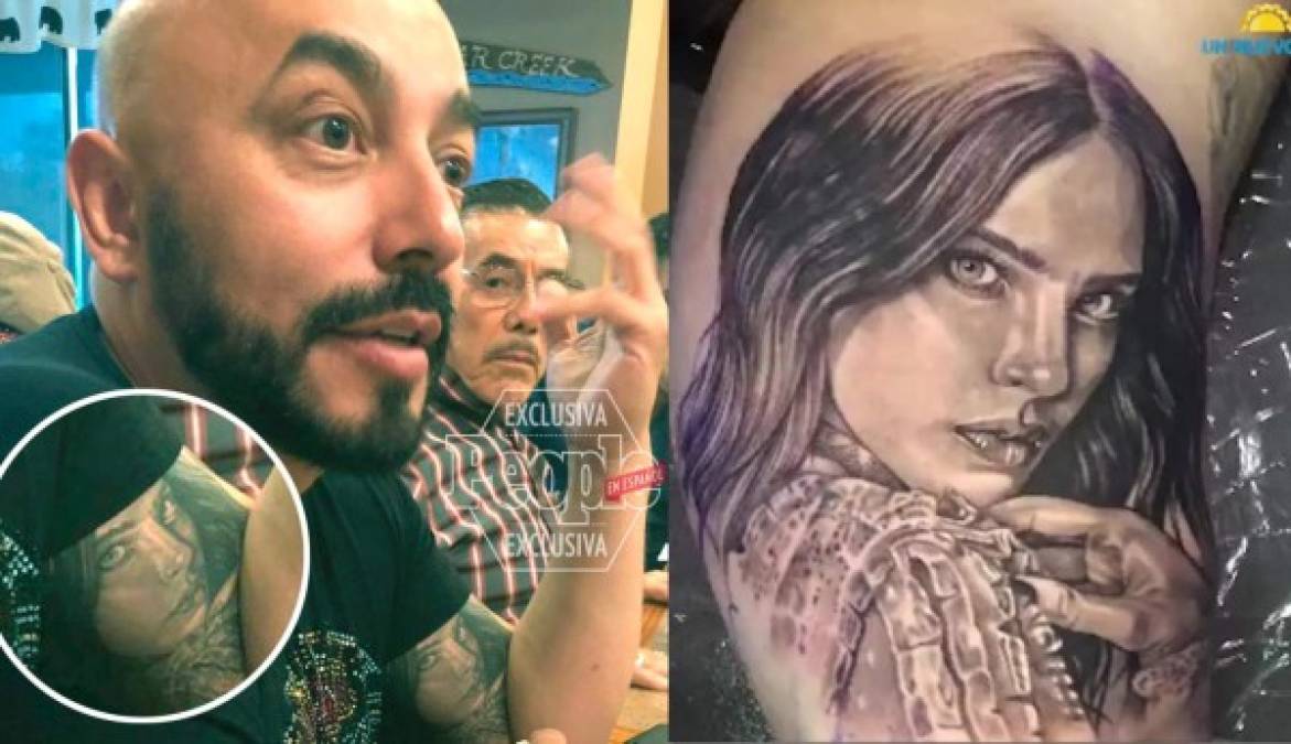 Así lucía el tatuaje que Lupillo se hizo en honor a Belinda.