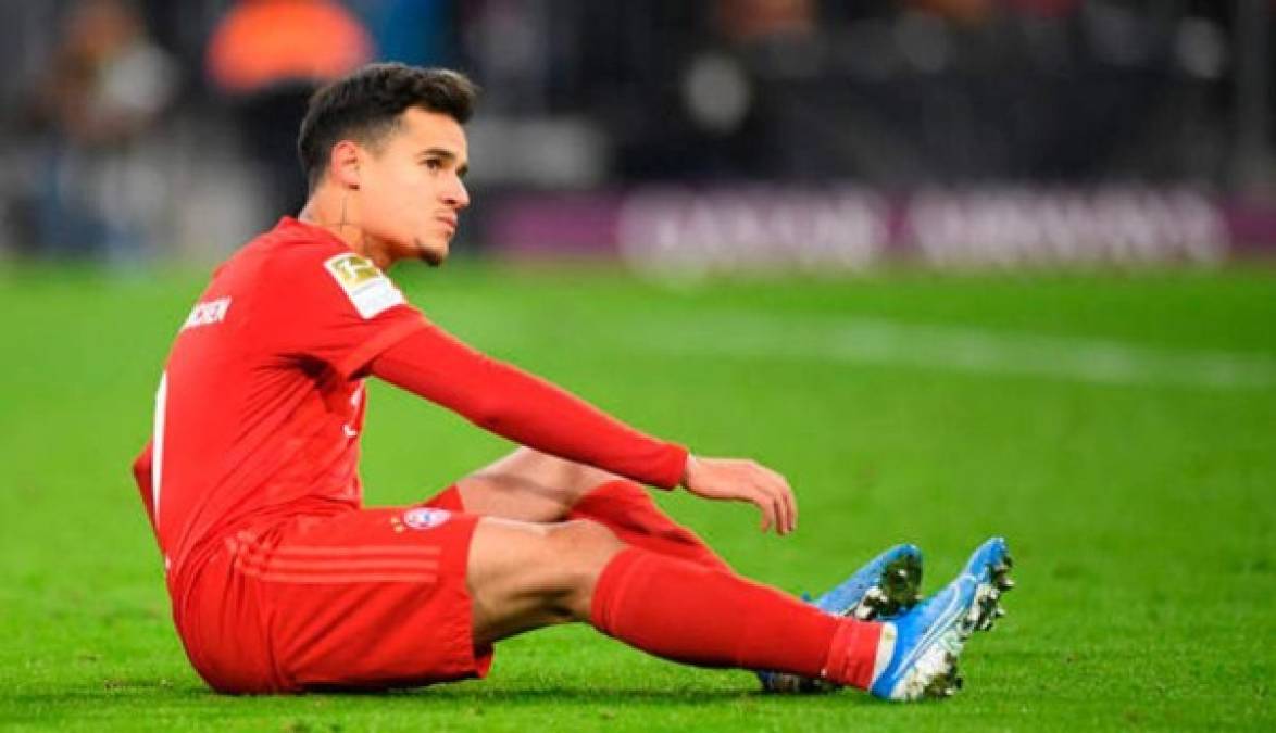 Philippe Coutinho: El extremo ofensivo está a préstamo en el Bayern Múnich, su ficha le pertenece al Barcelona y en el club culé lo pretenden vender.