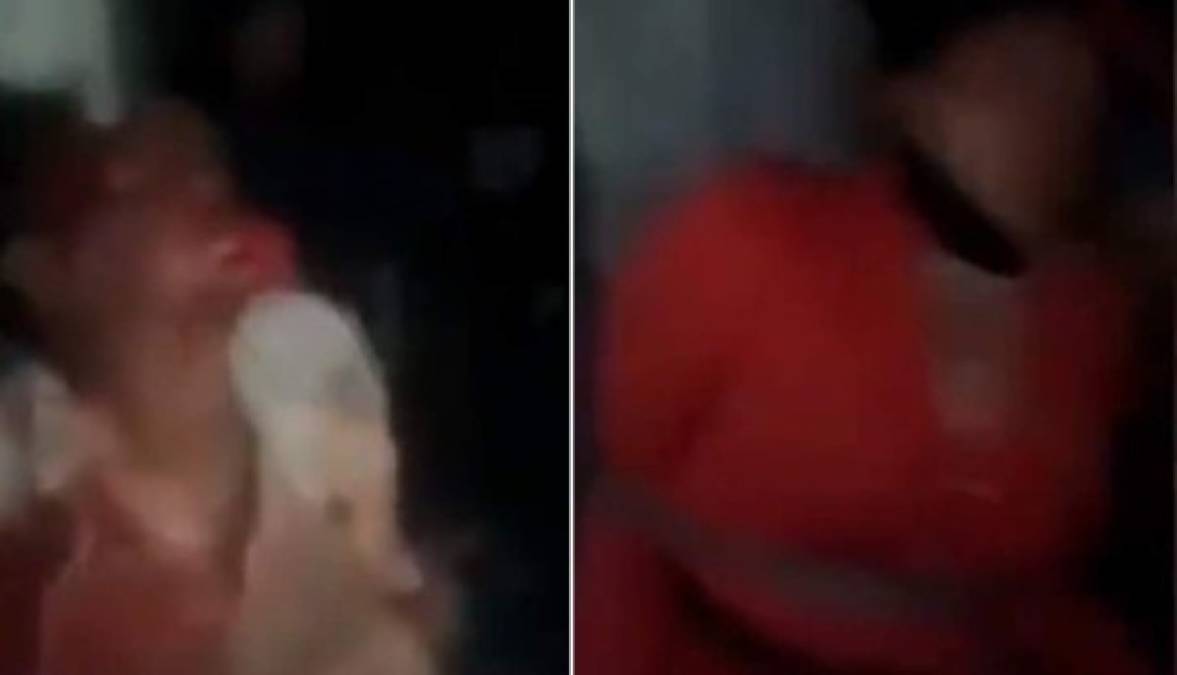 En un video se aprecia cómo la pareja es torturada; el hombre se mira inconsciente y ensangrentado, en tanto la abogada grita ante las amenazas de ser quemada.