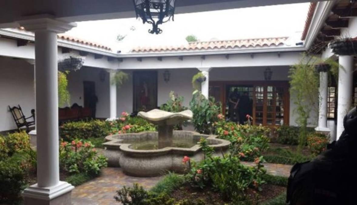 Rancho Mis Tesoros allanado ayer en Colinas, Santa Bárbara, en el occidente de Honduras.