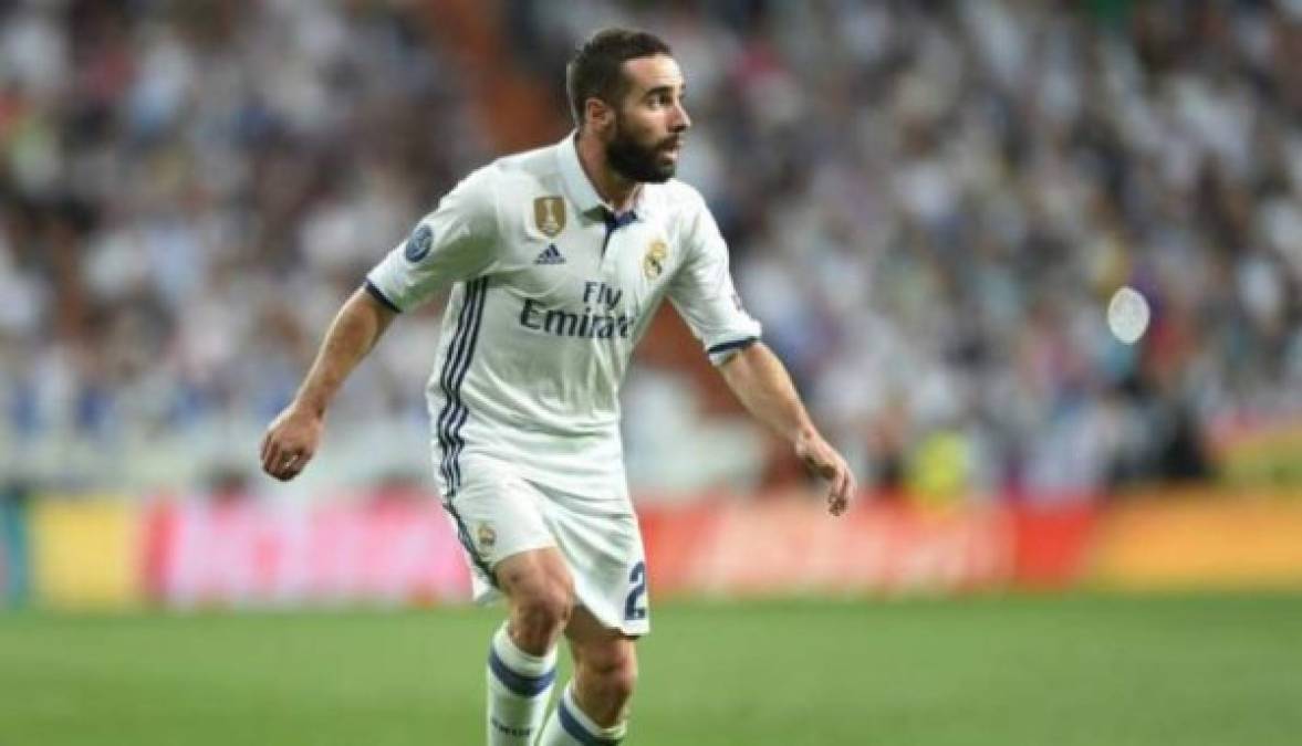 Dani Carvajal: Será el lateral por la banda derecha del Real Madrid. Goza de la confianza de Zidane.