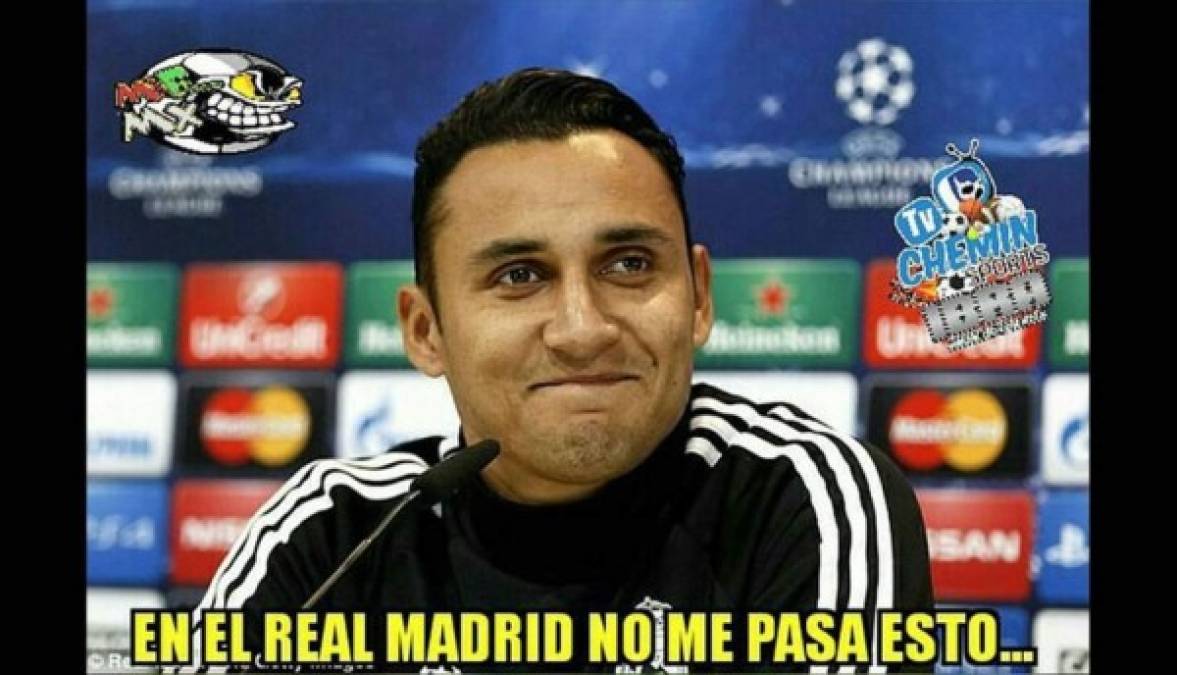 A Keylor Navas le llovieron burlas.