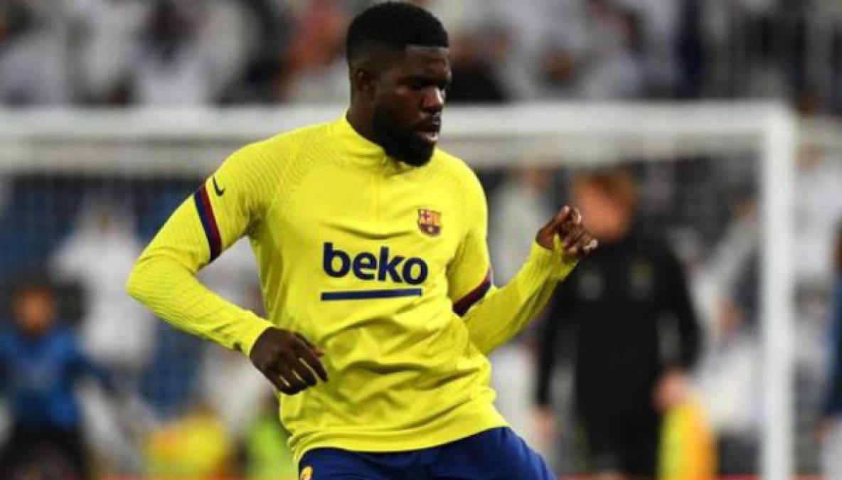 Según medios españoles, el Barcelona le comunicó al defensor francés Samuel Umtiti que no seguirá en el cuadro culé de cara a la próxima campaña. Foto AFP.