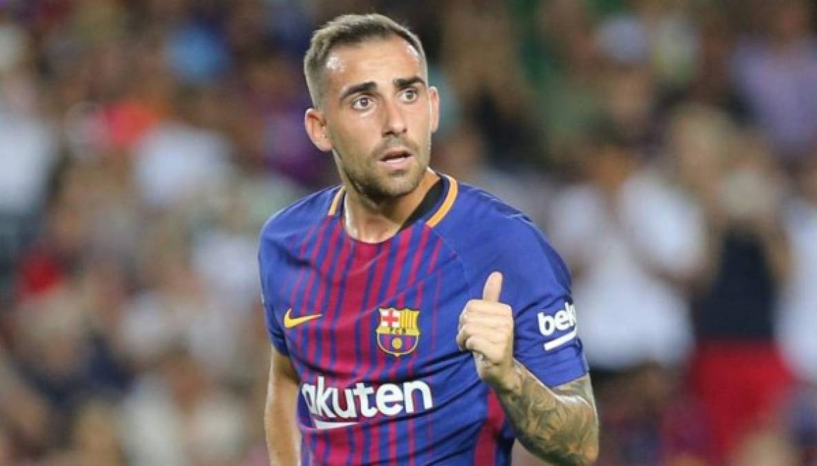 Paco Alcácer: El Southampton, de la Premier League, ha mostrado su interés por fichar al delantero del Barcelona. El atacante es uno menos en el equipo; apenas ha marcado 3 goles en la campaña. Será dado de baja en el equipo.