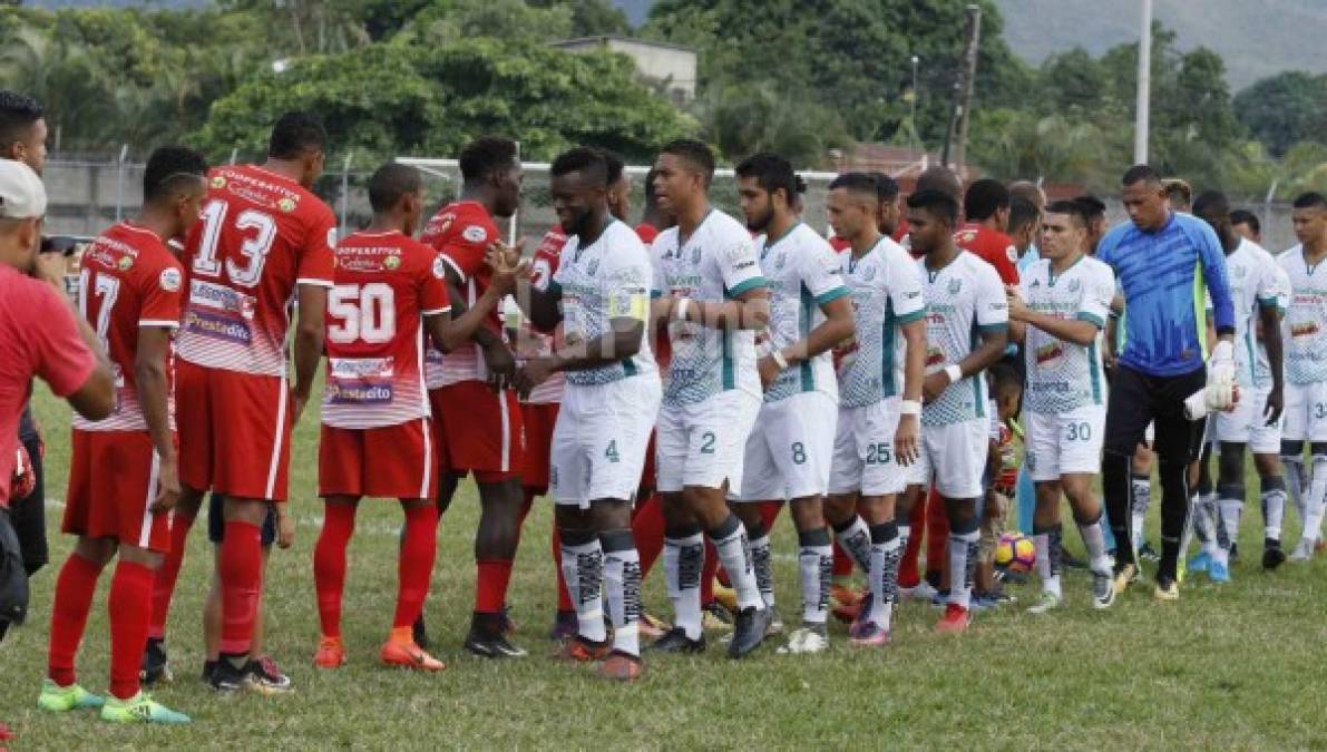 La Real Sociedad y Platense jugaron una batalla por no descender en Tocoa.