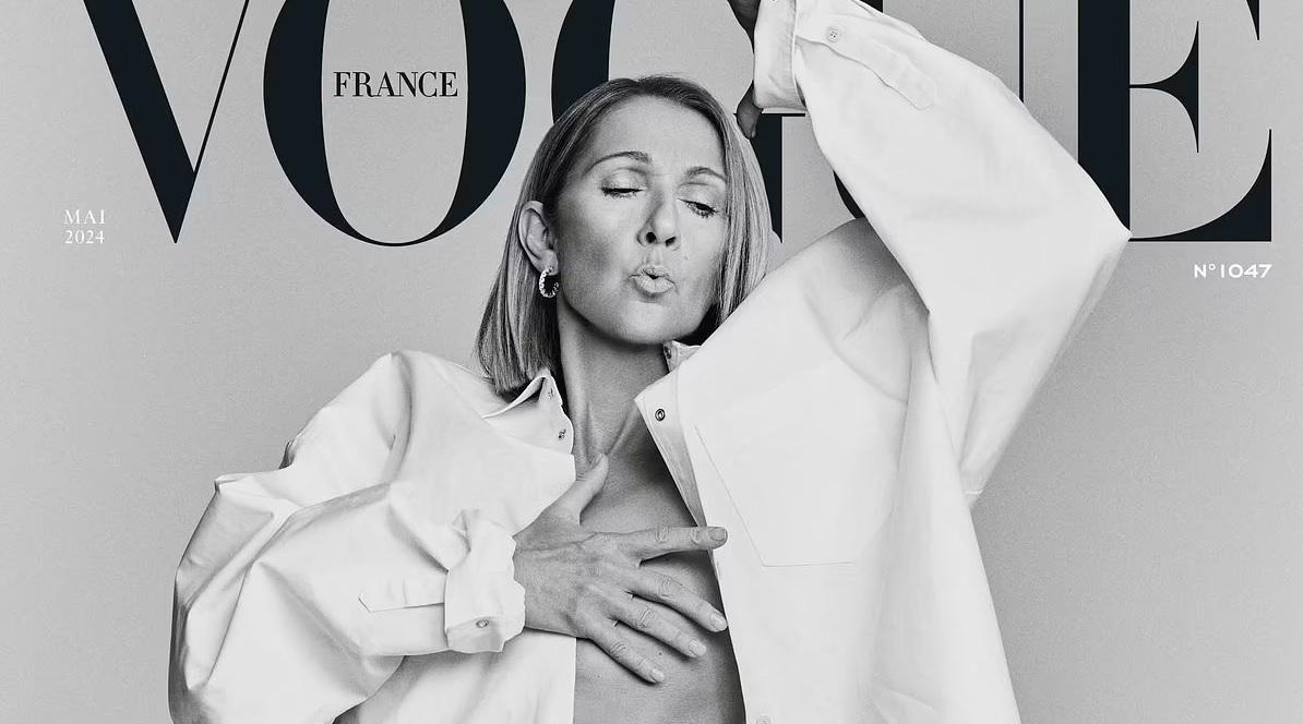 Celine Dion posa en ‘topless’ para la portada de Vogue Francia