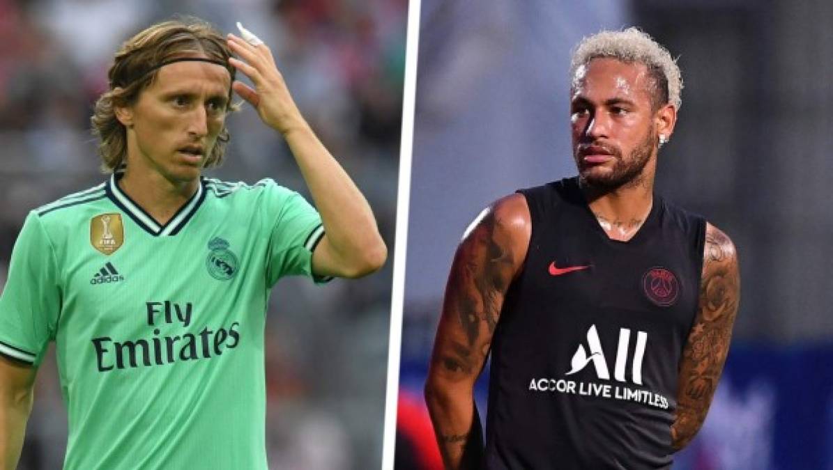 Bombazo. Según diario Sport, el delantero brasileño Neymar estaría llegando al Real Madrid ya que en el club blanco le ofrecen al PSG el pase del volante croata Luka Modric. De sta manera el cuadro merengue planea un trueque con el conjunto francés, ellos dan a Modric más 120 millones de euros a cambio de Neymar.