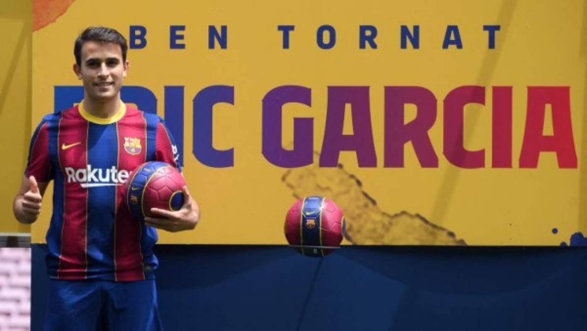 El defensor español Eric Garcia ha sido otro de los fichajes confirmados del Barcelona, también llegó procedente del Manchester City. Foto AFP.