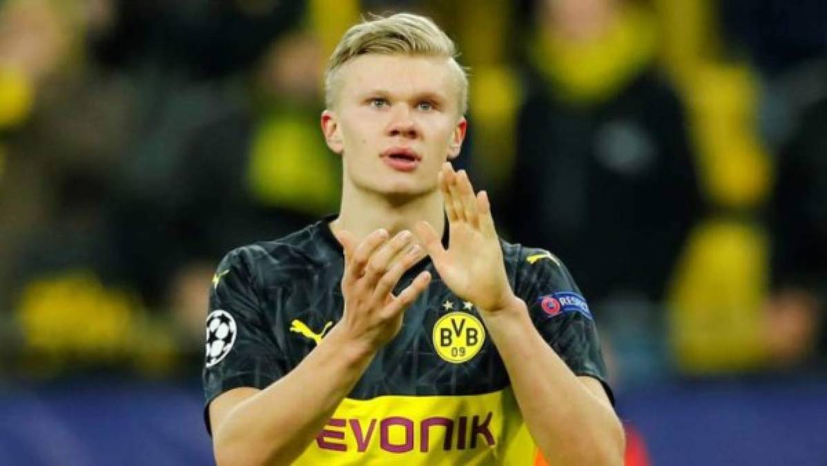 Erling Braut Haaland: El joven noruego es goleador del Borussia Dortmund y es el principal candidato para llegar al Real Madrid. Cuenta con apenas 19 años de edad.