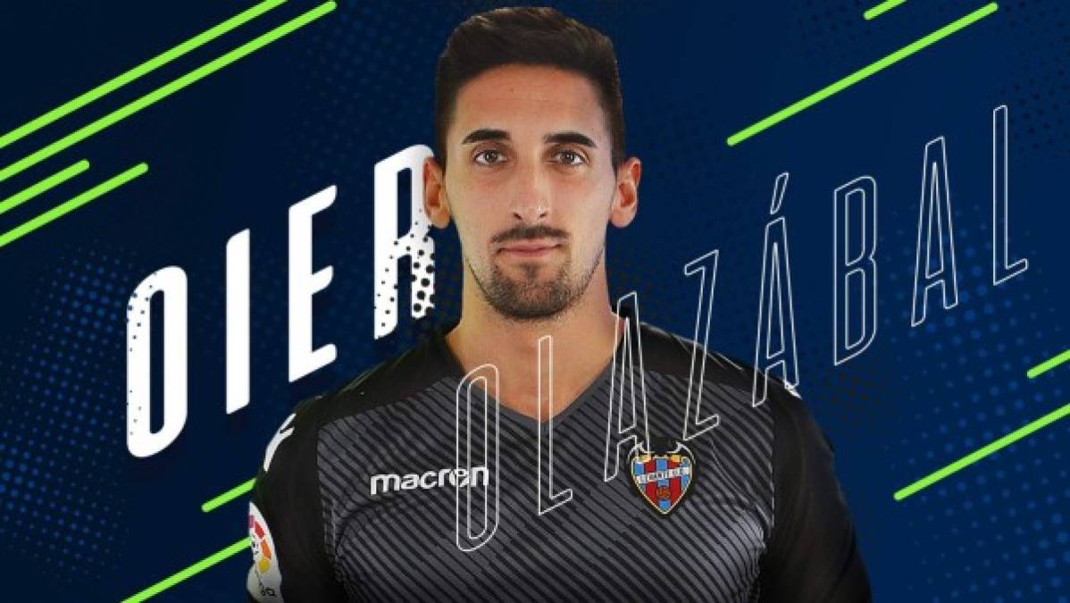 El portero español Oier Olazábal y el Levante han llegado a un acuerdo de renovación que unirá sus destinos hasta junio de 2021. Foto Twitter