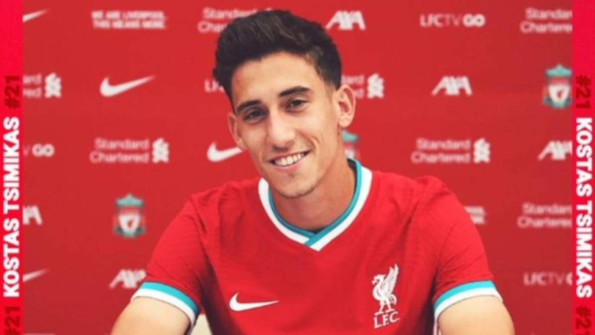 El Liverpool, campeón de la Premier League, fichó al defensa griego de 24 años Kostas Tsimikas, procedente del Olympiakos, por 11,7 millones de libras (15 millones de dólares, 12,7 millones de euros), anunció el club inglés. Firmó un contrato de cinco años con los Reds y llega como una opción para el lateral izquierdo, en el que Andy Robertson es titular indiscutible.