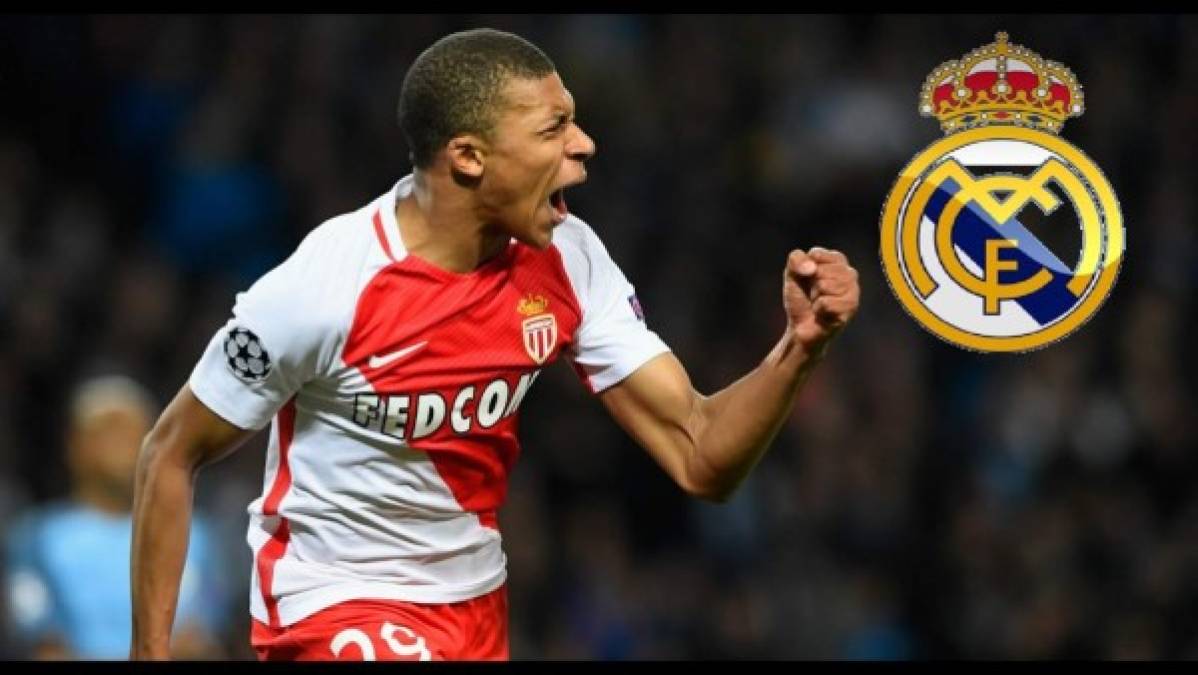 Kylian Mbappe (Mónaco): El principal objetivo para el Real Madrid este verano será el prometedor francés, que ha maravillado a toda Europa por su temporada en el Mónaco de Leonardo Jardim. Su frialdad para anotar en Champions y los 26 goles que anotó en todas las competencias lo sitúan como la joya más importante de Europa, y se habla de que el club blanco se acercaría a los 120 millones de euros para hacerse con sus servicios.