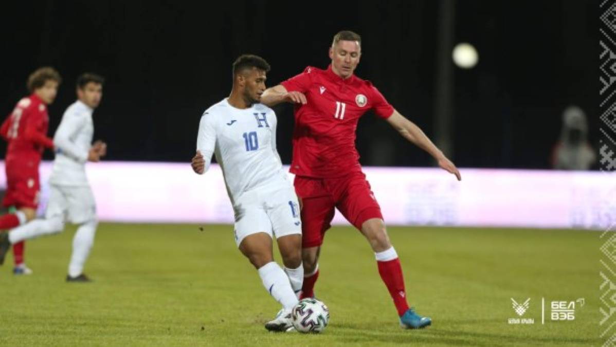 Alex López: El volante vive un gran momento y perfectamente podría llegar a darle un toque extra a la Sub-23 de Honduras. Foto Facebook Federación de Bielorrusia