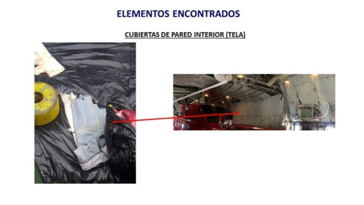 La Fuerza Aérea de Chile (FACH) mostró los elementos encontrados por medio de sus redes sociales.