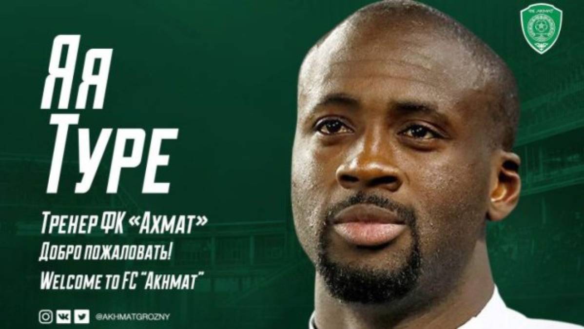 Yayá Touré: El ex futbolista marfileño firmó con el Akhmat Grozny ruso y ejercerá las funciones de segundo entrenador. El costamarfileño colgó las botas en 2019. Foto Akhmat Grozny.