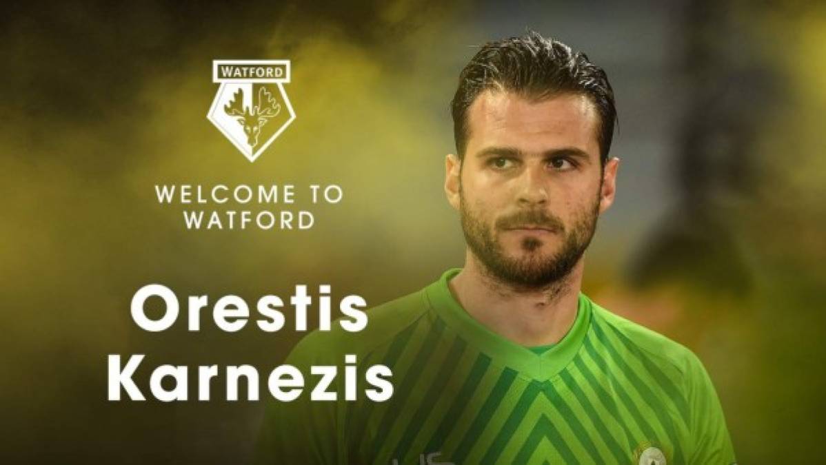 El Watford ha conseguido la cesión del meta internacional griego Orestis Karnezis, que prodece del Udinese, donde ha militado las tres últimas temporadas. Anteriormente, jugó había jugado en el Granada.