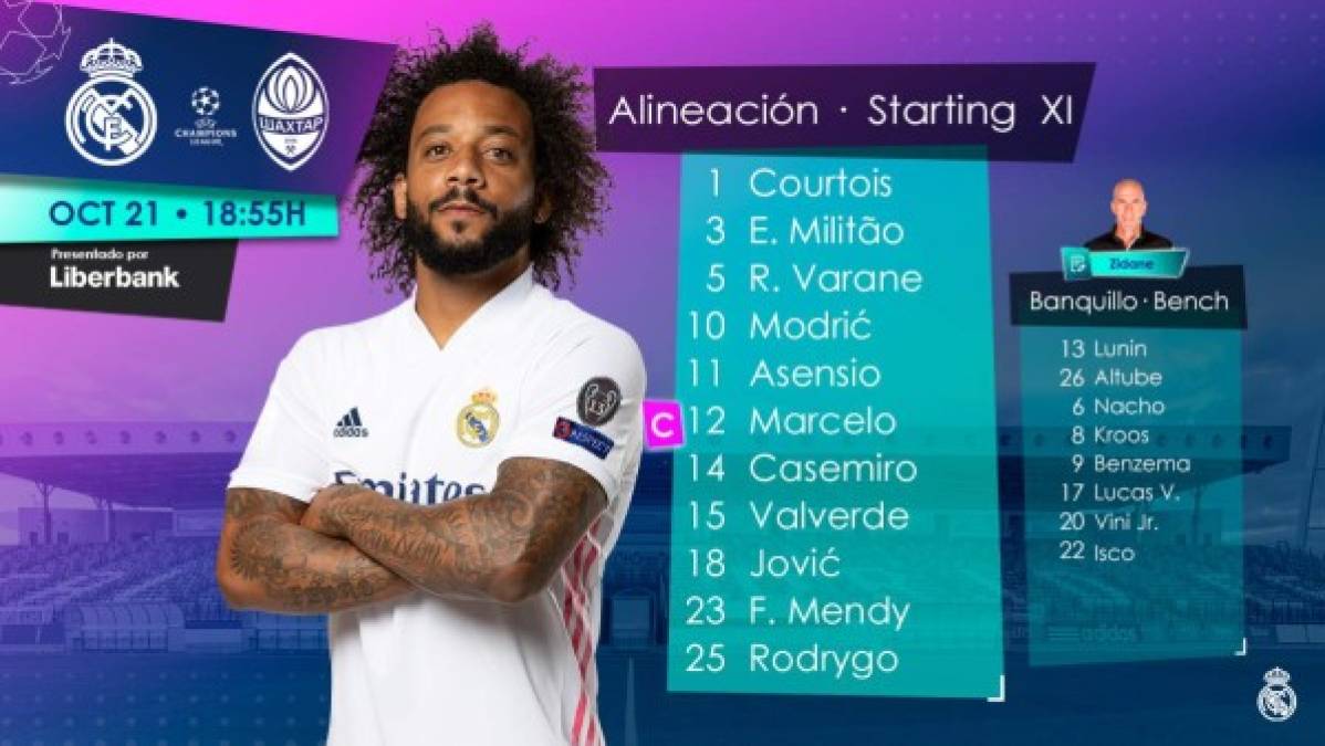 Respecto al partido contra el Shakhtar Donetsk, el Real Madrid hará hasta cinco cambios en su alineación para enfrentar al Barcelona.