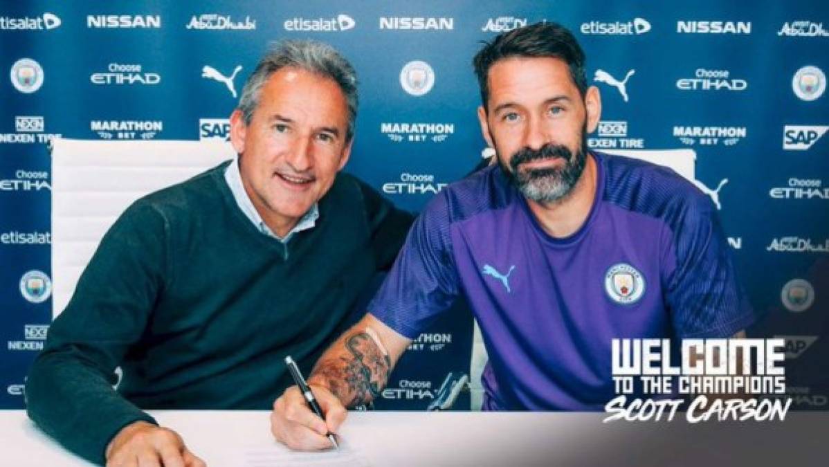 El Manchester City se hace con la cesión del gardameta Scott Carson, del Derby County. Se ha vinculado por una temporada y será el tercer portero del plantel.