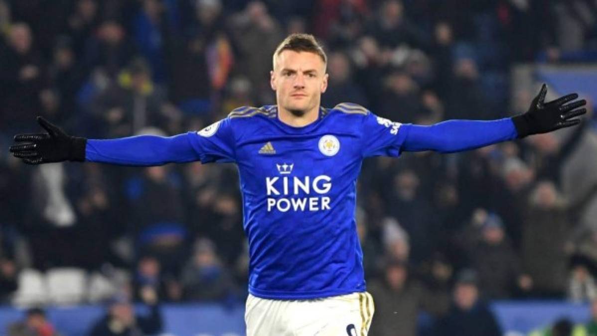 Jamie Vardy: Delantero inglés del Leicester City que ha marcado 17 goles, tiene 34 puntos.