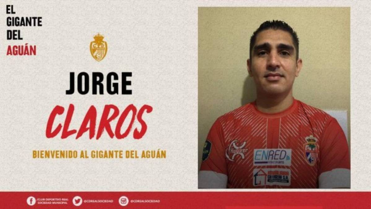 Jorge Claros: El exmundialista con Honduras en el 2014 regresa a la Liga Nacional ya que fue anunciado como jugador de la Real Sociedad de Tocoa.
