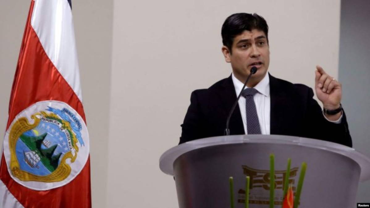 Costa Rica: el presidente Carlos Alvarado fue electo con 38 años en 2018.