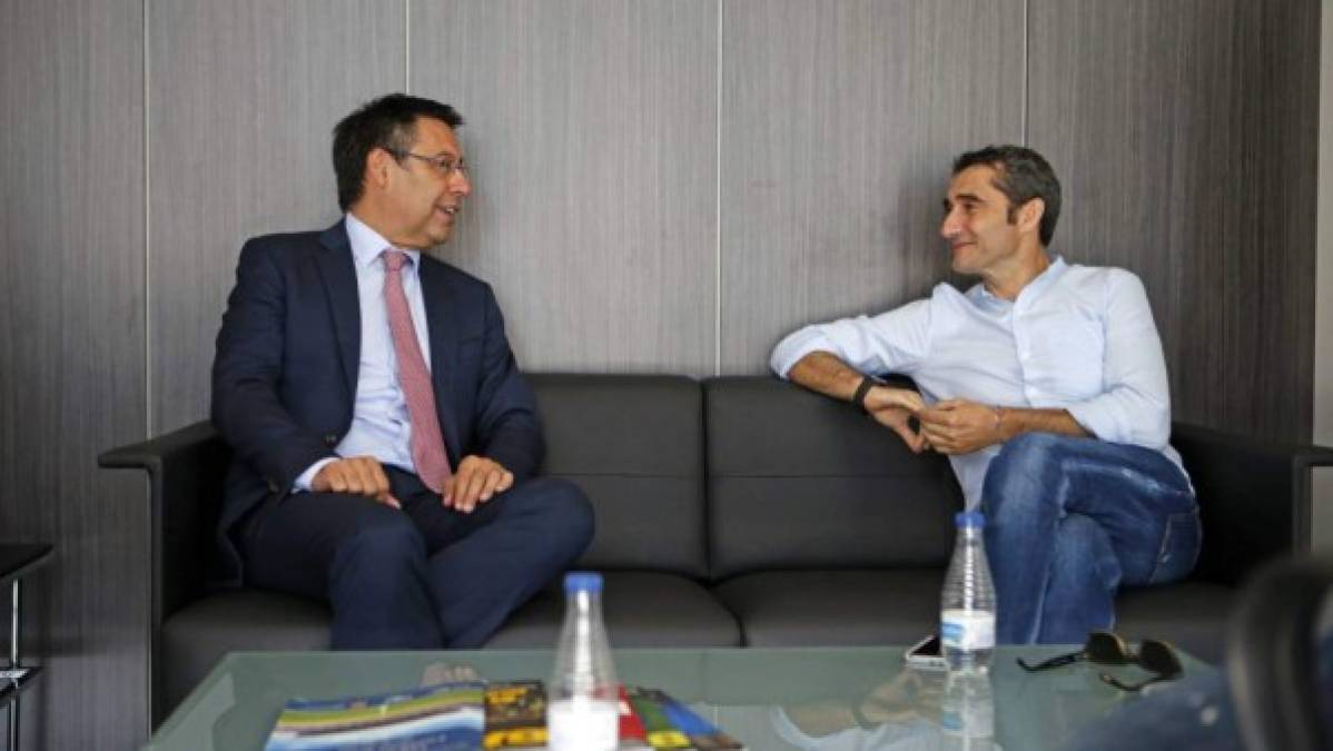 El presidente Bartomeu y el entrenador Ernesto Valverde han elaborado una lista de jugadores que llegarían al cuadro barcelonista en el 2020.