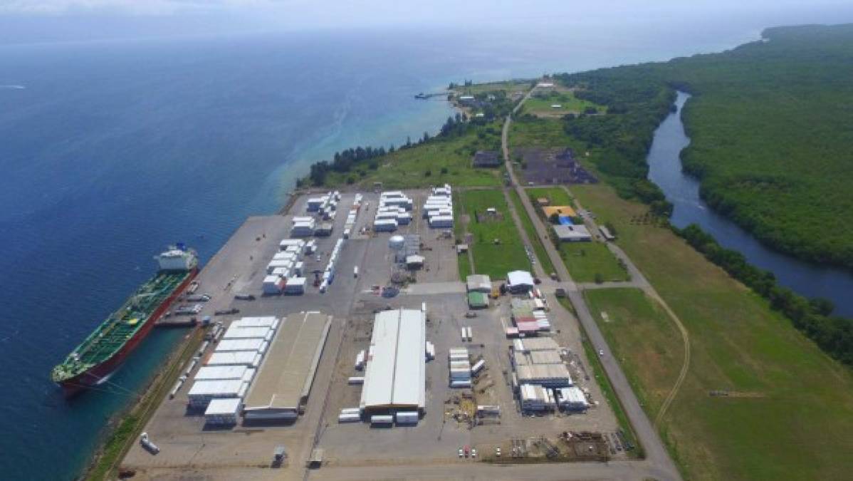 La terminal portuaria de Trujillo.