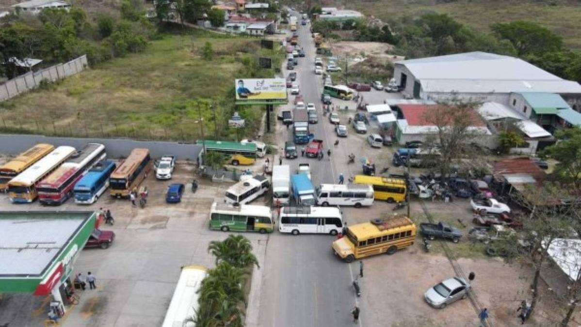 Toma de la terminal de Gracias, Lempira, occidente de Honduras.