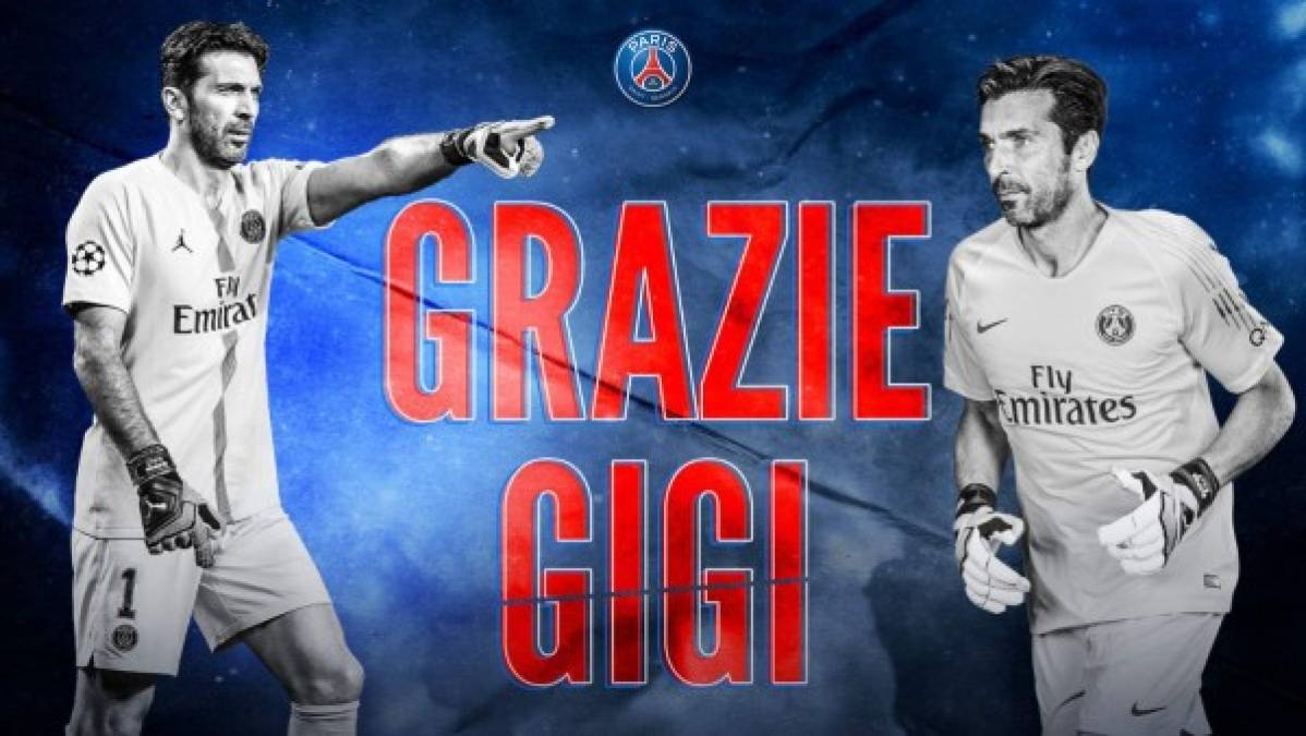 El PSG ha hecho oficial la noticia de que Gianluigi Buffon no continuará en el club parisino. El portero italiano pone de este modo fin a la aventura de un año en la capital francesa. '¡Vamos París! ¡Gracias y buena suerte!'. Esas son las palabras con las que el portero, campeón del mundo con Italia en 2006, se despidió de los aficionados a través de un comunicado del club.