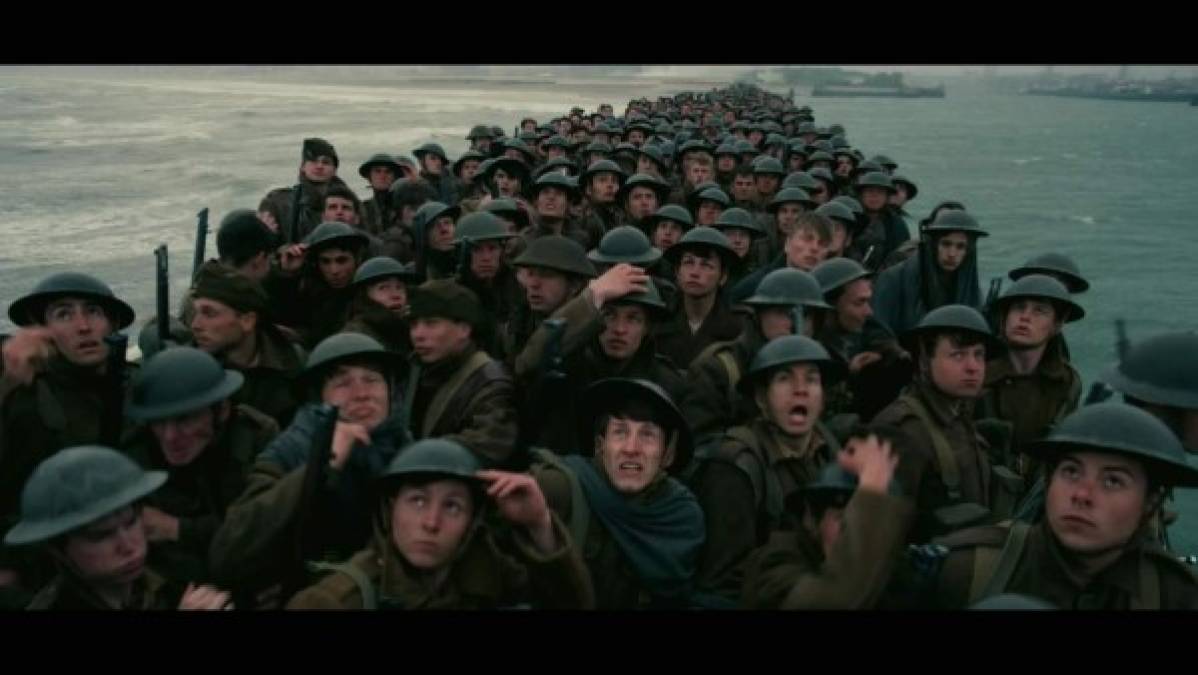 MEJOR PELÍCULA<br/><br/>Dunkirk<br/><br/>La cinta que retrata el drama de los soldados aliados que quedaron atrapados en las playas de Dunkirk (Francia) durante la I Guerra Mundial tuvo una larga espera, desde su lanzamiento a mediados de 2017, para poder contender con ocho nominaciones, incluida la primera nominación a mejor director para Christopher Nolan.<br/><br/>Calificación 8.1/10IMDb- 92%Rotten Tomatoes<br/>