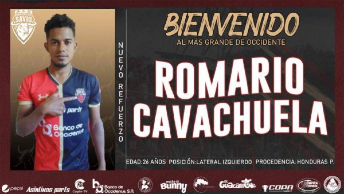 El lateral izquierdo Romario Cavachuela, tras ser dado de baja por el Honduras Progreso, se va a jugar a la Segunda División y fue confirmado como fichaje del Deportes Savio.