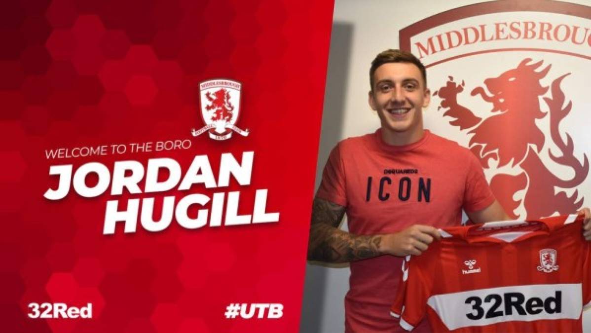 El Middlesbrough de Inglaterra obtiene el fichaje por una temporada del delantero inglés Jordan Hugill (26) quien llega procedente del WestHam.