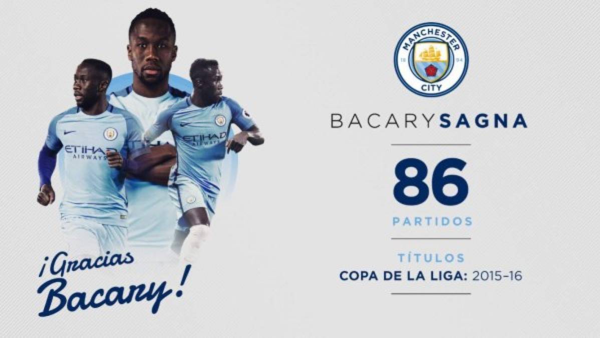 Otro futbolista que no seguirá en el Manchester City es el lateral derecho francés Bacary Sagna.