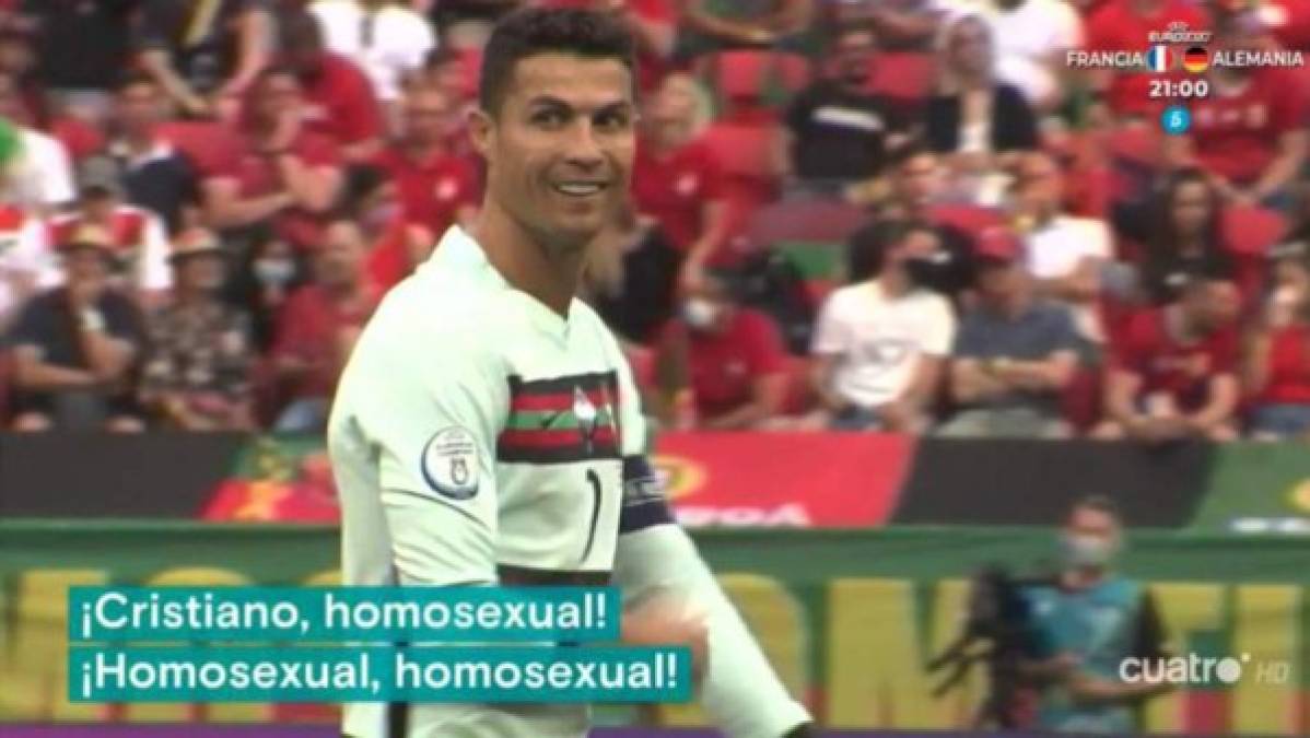 'Cristiano homosexual', fueron los gritos homofóbicos que recibió CR7 en pleno partido y así fue su reacción.