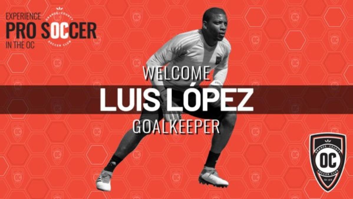 El portero hondureño Luis 'Buba' López ha sido cedido por su equipo Los Ángeles FC al Orange County Soccer Club de la United Soccer League, donde la mayoría de equipos son filiales de los clubes de la MLS.