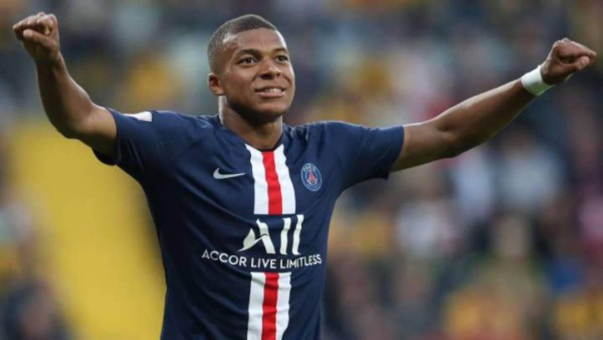 Mbappé: Es una de las figuras del PSG y estará en la zona de ataque del conjunto francés.