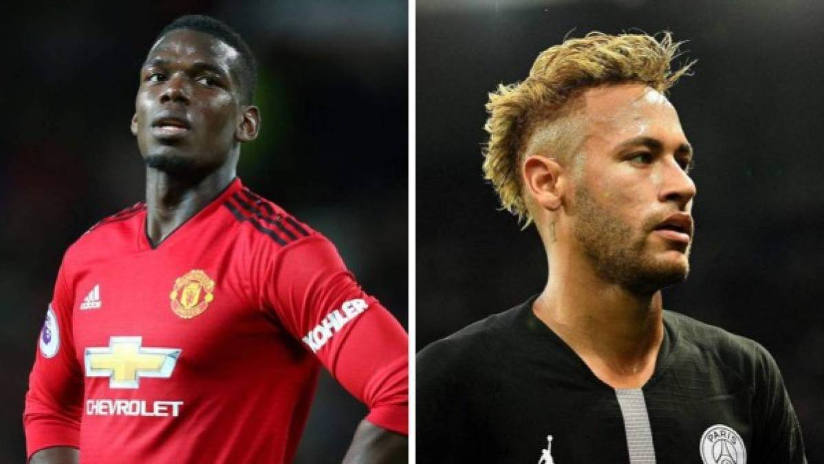 Posible intercambio Neymar - Pogba, según The Independent. El PSG sondeó a los dirigentes del Manchester United para proponerles un trueque entre las estrellas de ambos equipos.