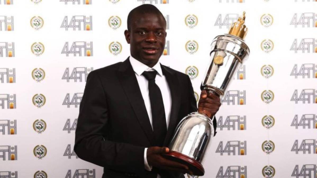 Kanté ha ganado varios premios en su carrera: En 2016 Mejor Jugador del Leicester City; en 2017 Mejor jugador del Chelsea, Jugador del Año de la Premier League, Jugador francés del año, Octavo lugar en a carrera por el Balón de Oro, Noveno lugar en la carrera por el Premio The Best FIFA y Integrante en el Equipo del Año de L'Equipe.