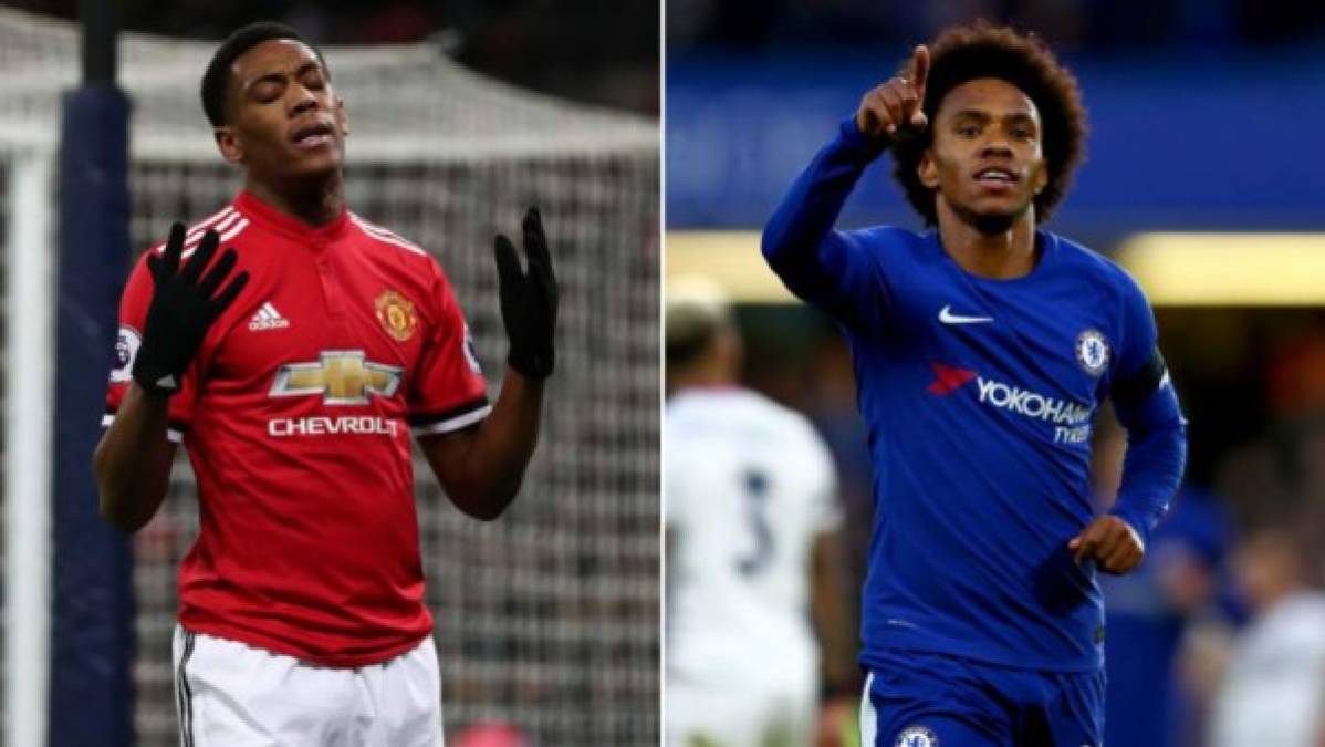 El Manchester United podría ofrecer a Anthony Martial al Chelsea para hacerse con Willian. Según el Mirror, Mourinho estaría interesado en realizar este cambio, porque no cuenta con el francés.