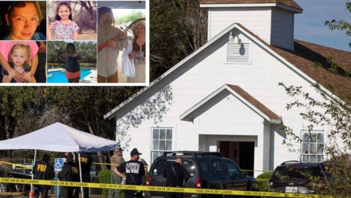 Estas son las víctimas del tiroteo masivo que tuvo lugar este domingo en una iglesia baptista de Sutherland Springs, Texas, en el que murieron 26 personas y 20 resultaron heridas.<br/>