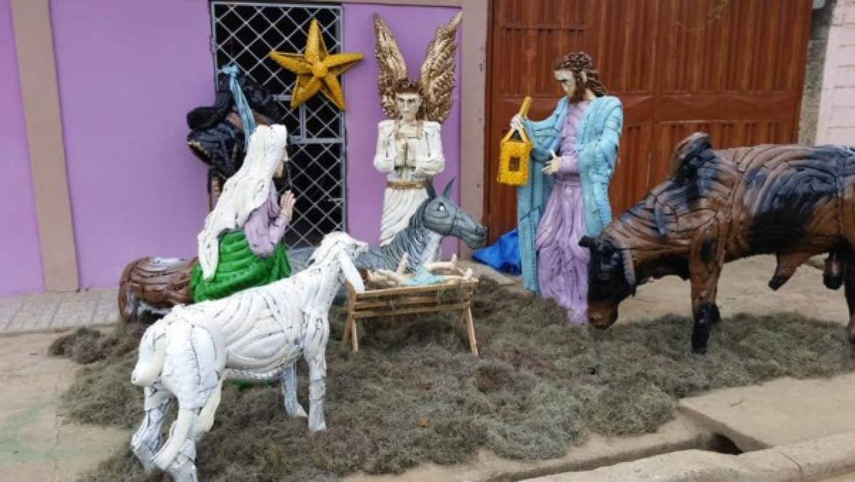 El hondureño Luis Enrique Pastor Bustamante ha sorprendido a los usuarios de Facebook con esta creación de un nacimiento navideño elaborado de llantas recicladas. <br/><br/>Mira pieza por pieza este hermoso y creativo nacimiento: