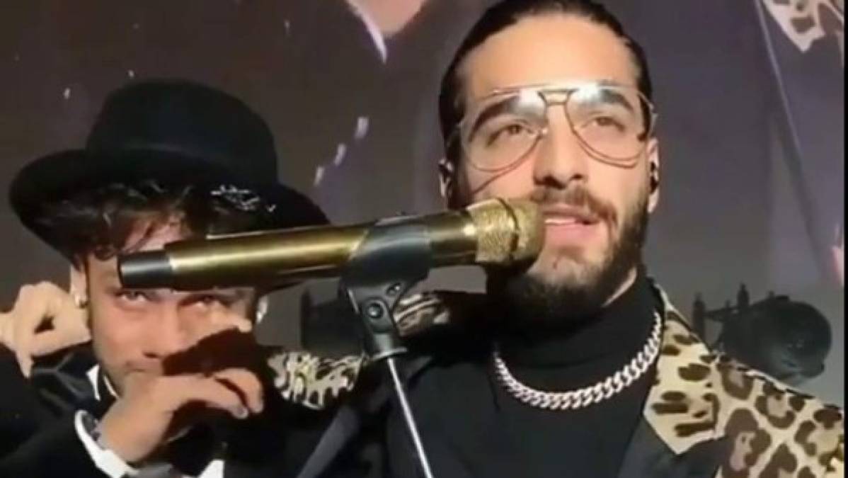 El cantante colombiano Maluma fue uno de los invitados especiales en la fiesta de cumple de Neymar.