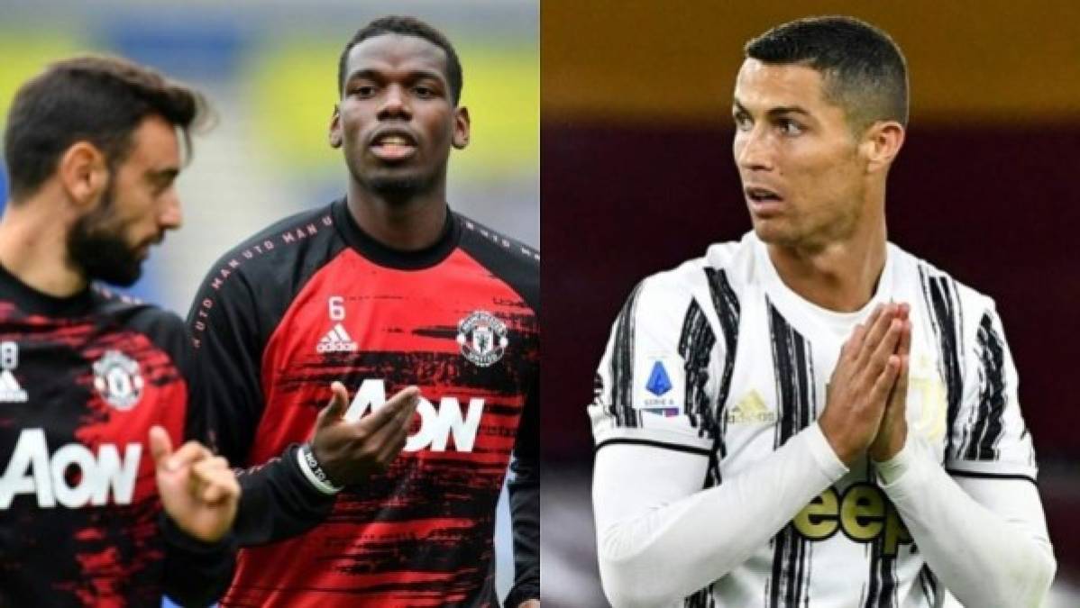 El PSG se ha puesto en contacto con Mino Raiola, representante de Pogba, para efectuar su fichaje; sin embargo la Juventus, antiguo club del francés, no se olvida de él y quiere convencer al Manchester United con el intercambio de Cristiano, quien volvería a Manchester. Fotos AFP.